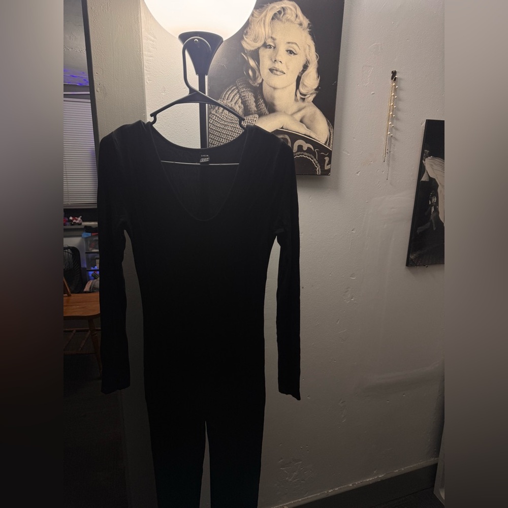 Black Longsleeve Jumpsuit